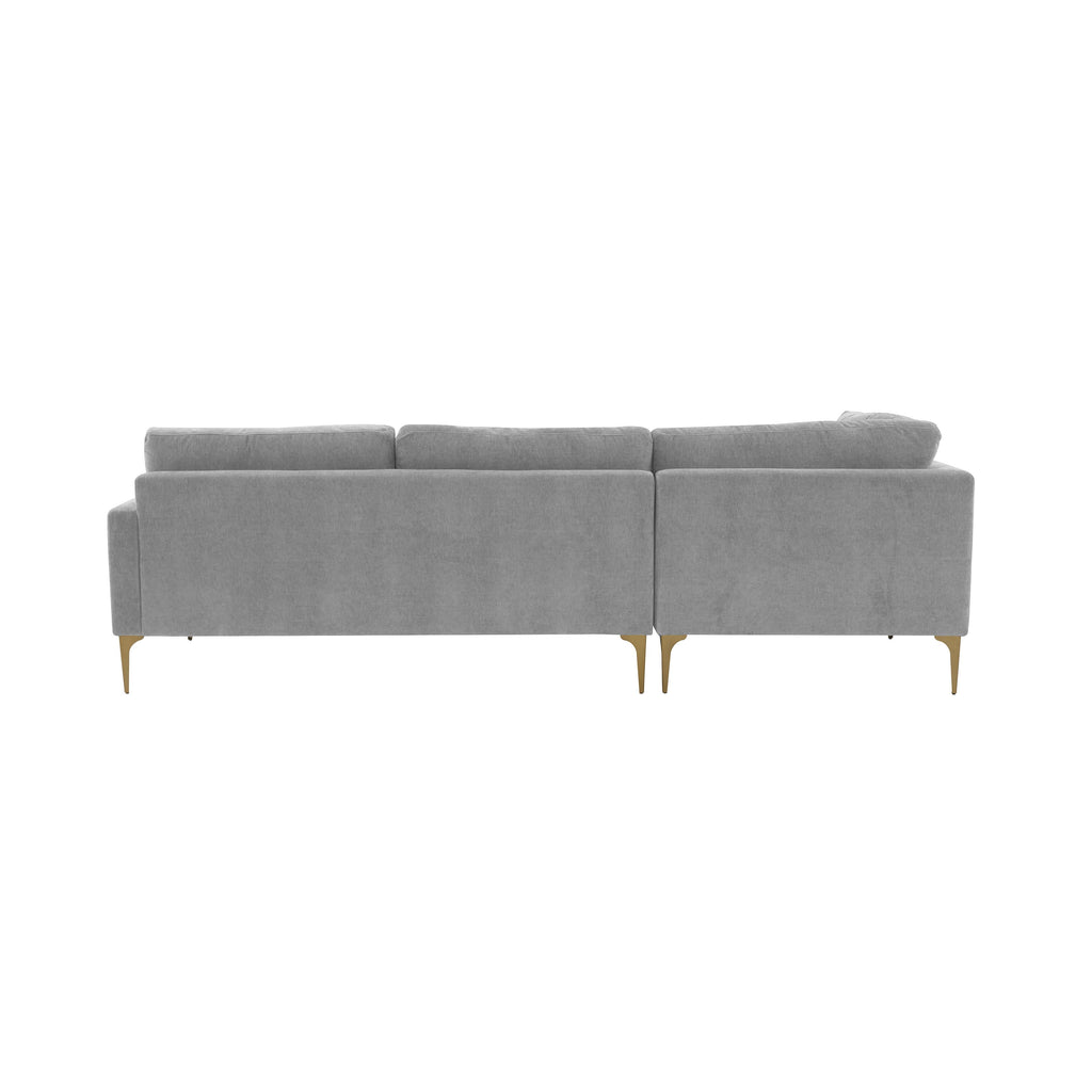 Serena 3-Piece Performance Velvet Chaise Sectional