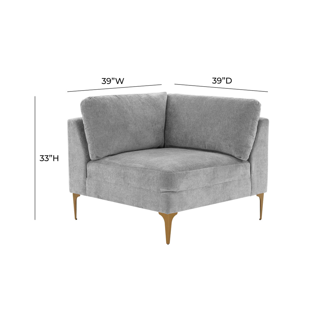 Serena Performance Velvet Modular Corner Seat