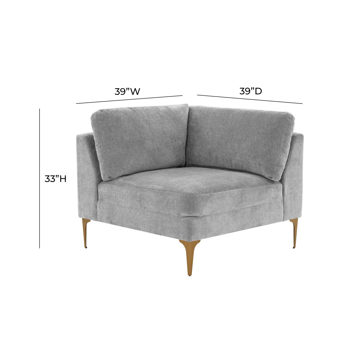 Serena Performance Velvet Modular Corner Seat