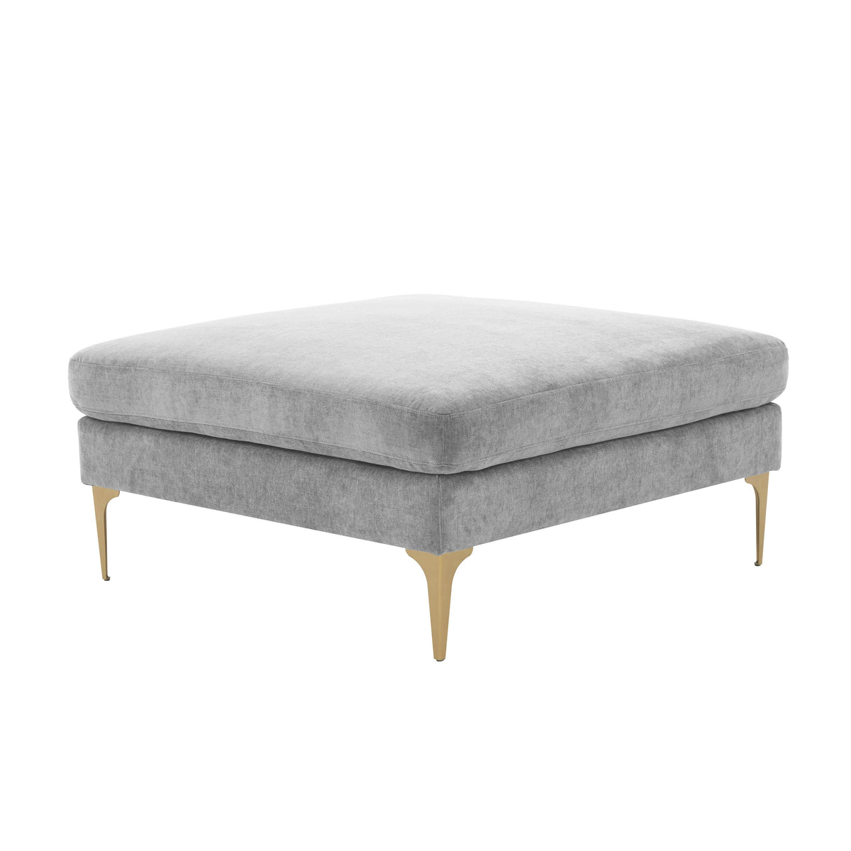 Serena Performance Velvet Ottoman