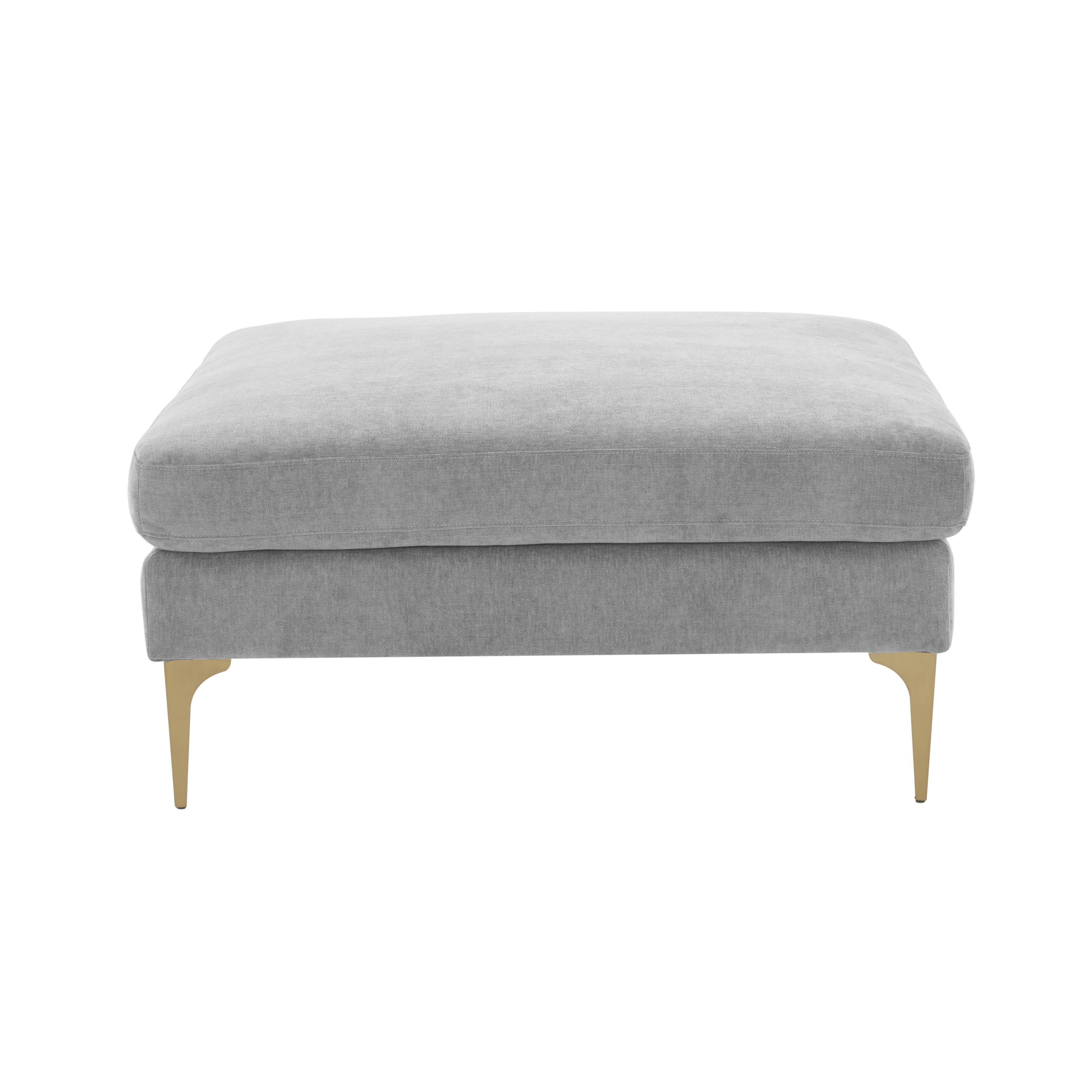 Serena Performance Velvet Ottoman