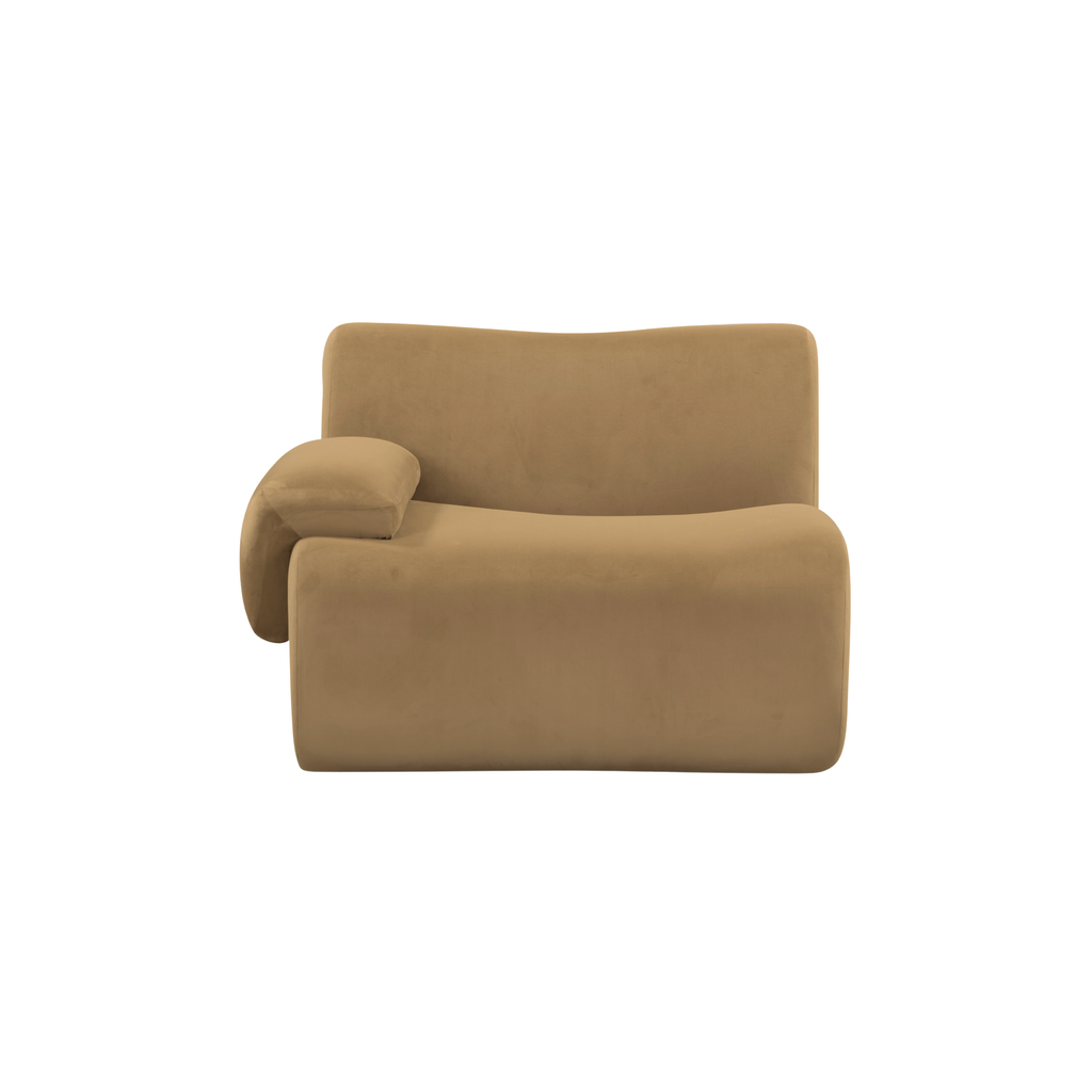 Zenith Performance Velvet Modular Corner Chair