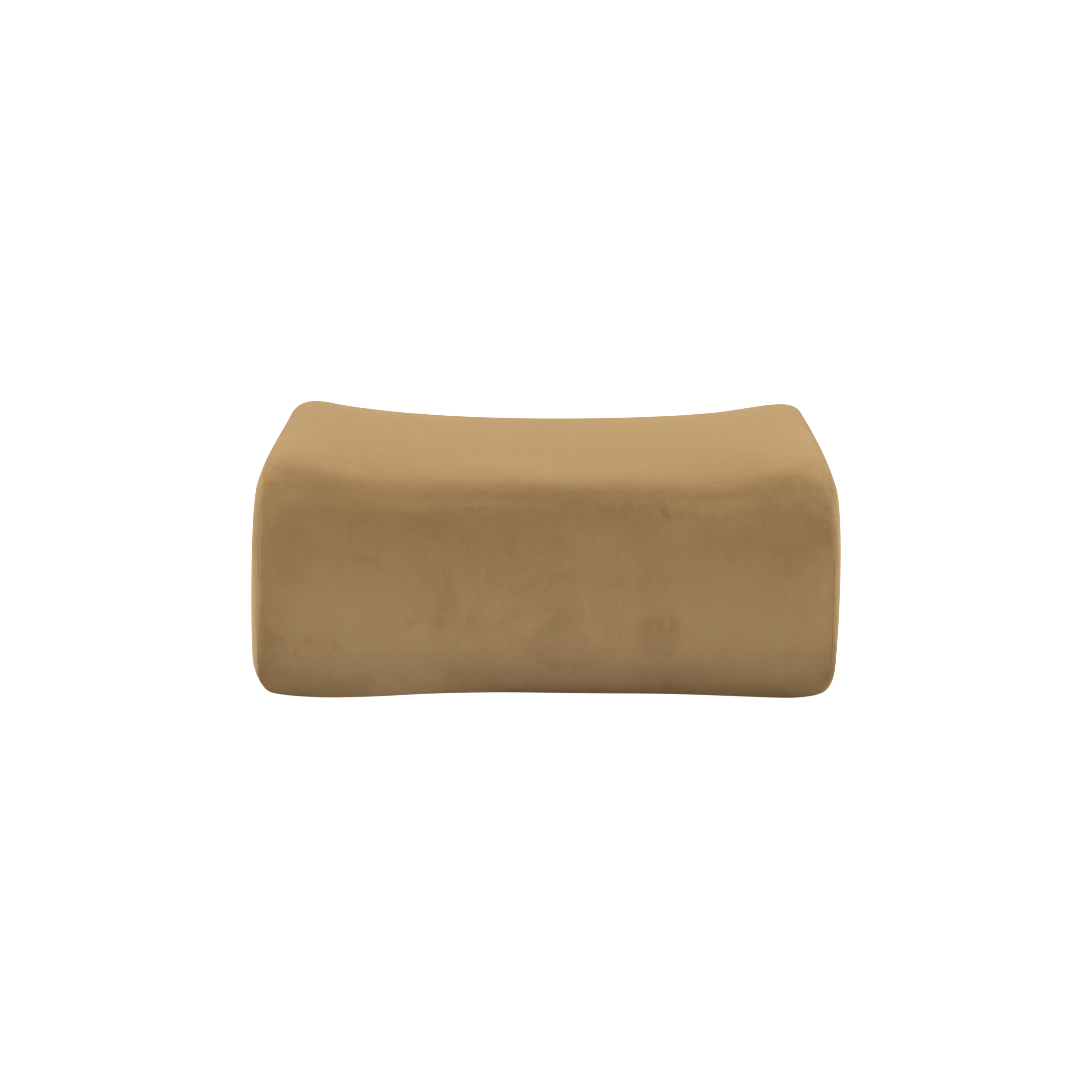 Zenith Latte Brown Performance Velvet Ottoman