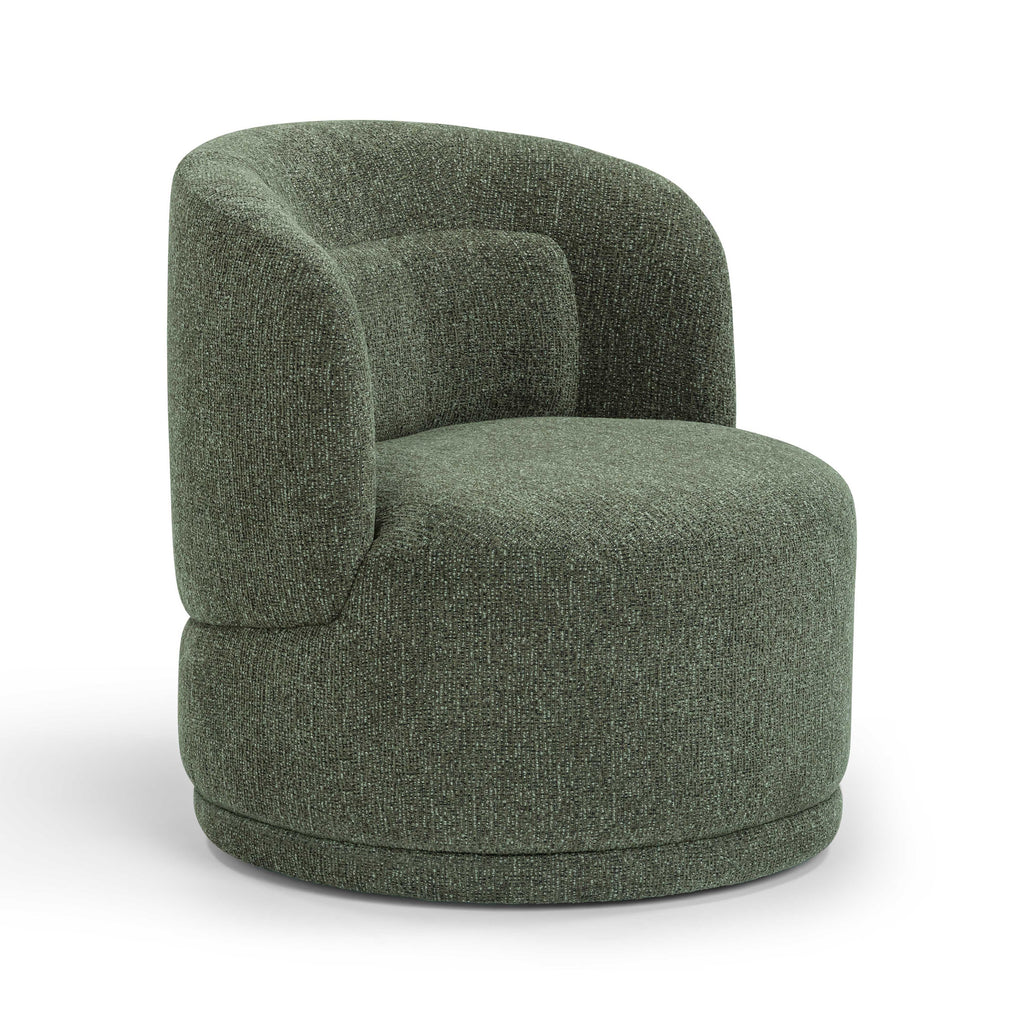 Massa Textured Performance Fabric Swivel Accent Chair