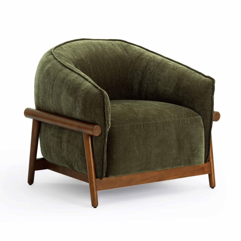 Piedmont Upcycled Contract-Grade Chenille Accent Chair