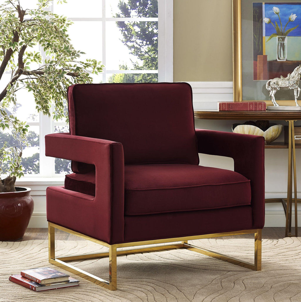 Avery Performance Velvet Accent Chair