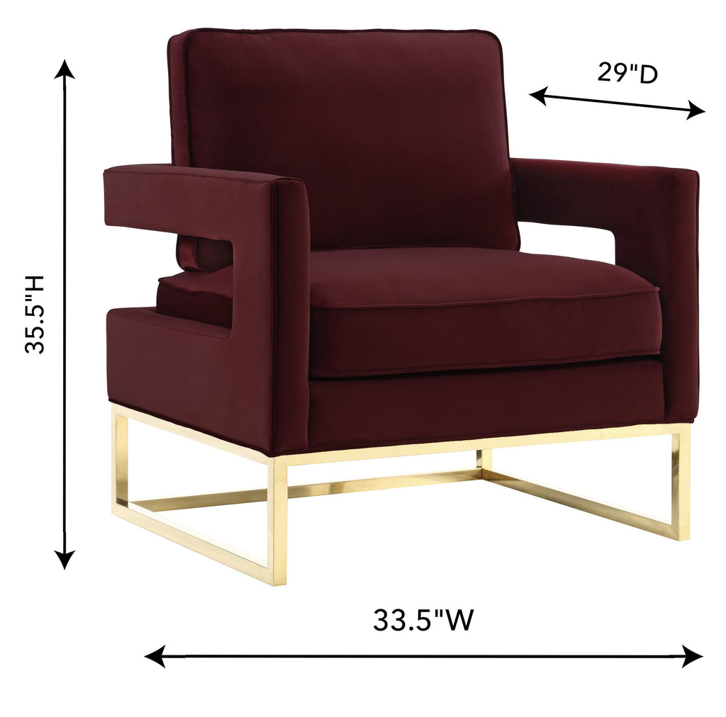 Avery Performance Velvet Accent Chair