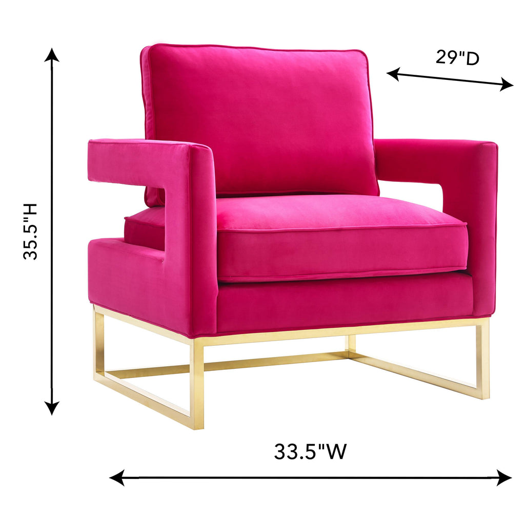 Avery Performance Velvet Accent Chair