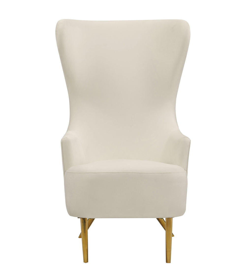Julia Performance Velvet Wingback Accent Chair