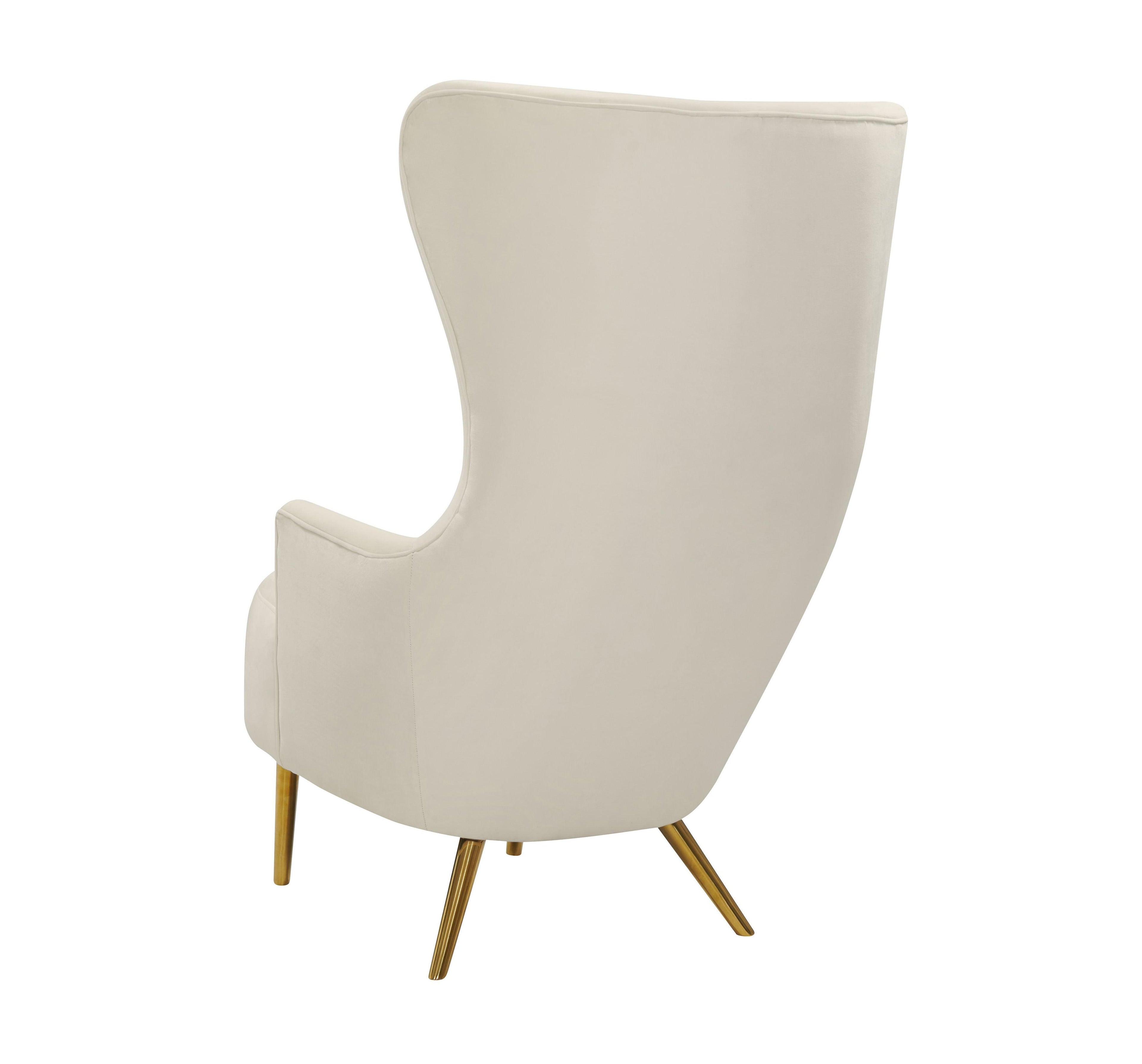 Julia Performance Velvet Wingback Accent Chair