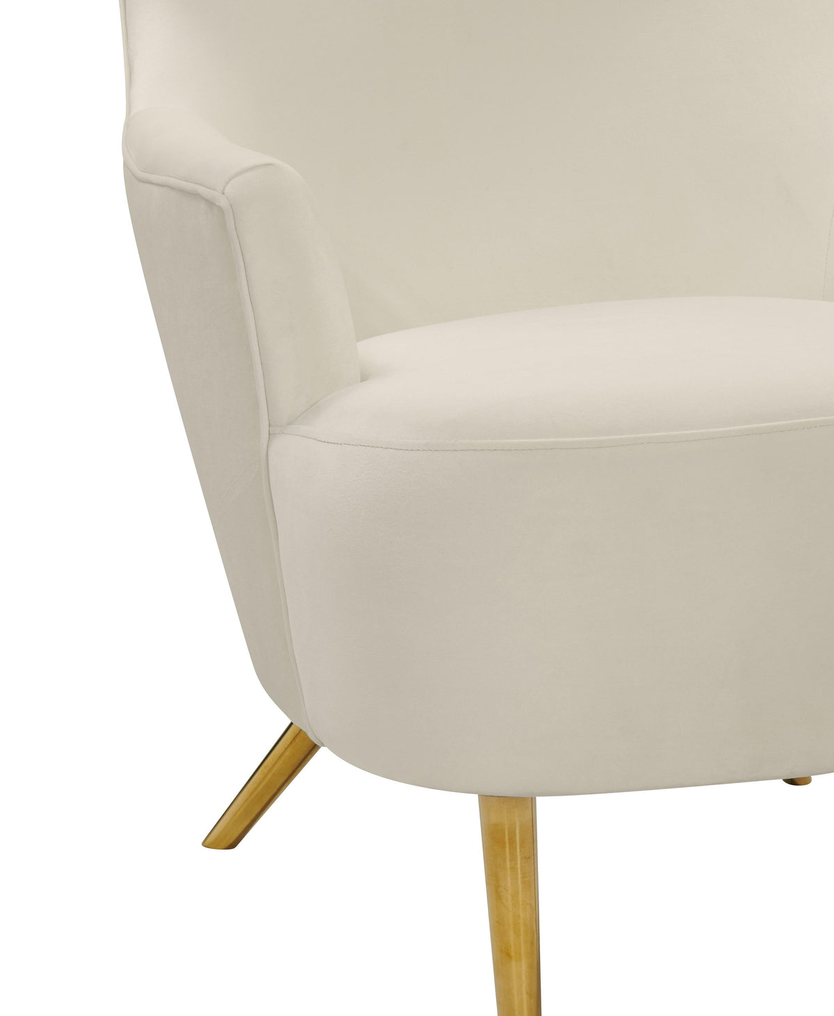 Julia Performance Velvet Wingback Accent Chair