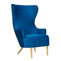 Julia Performance Velvet Wingback Accent Chair