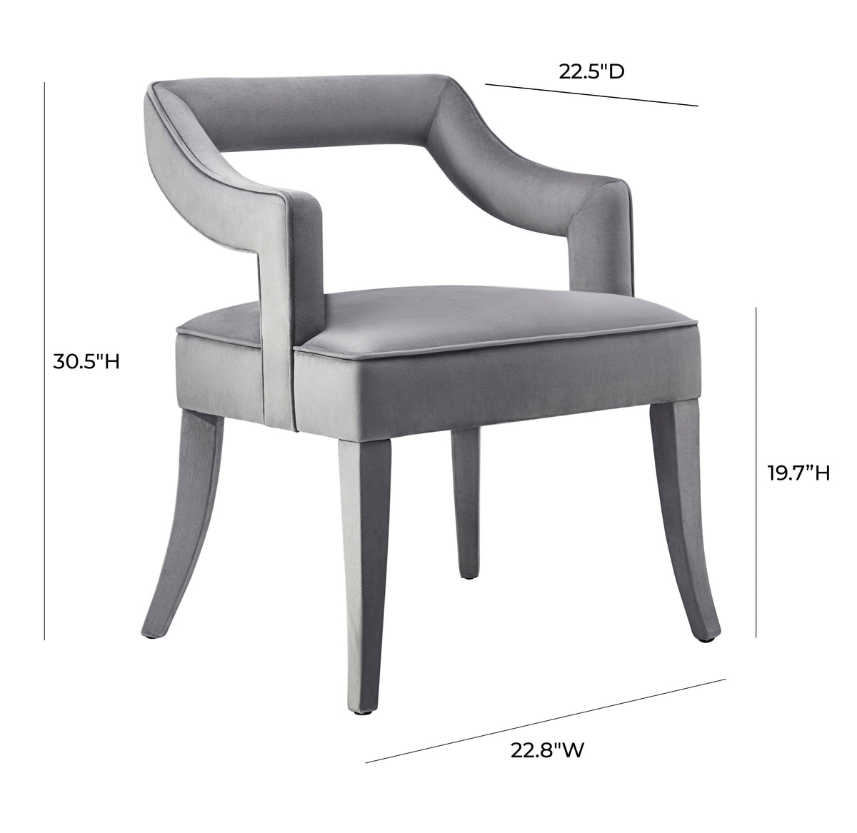 Tiffany Performance Velvet Dining Chair