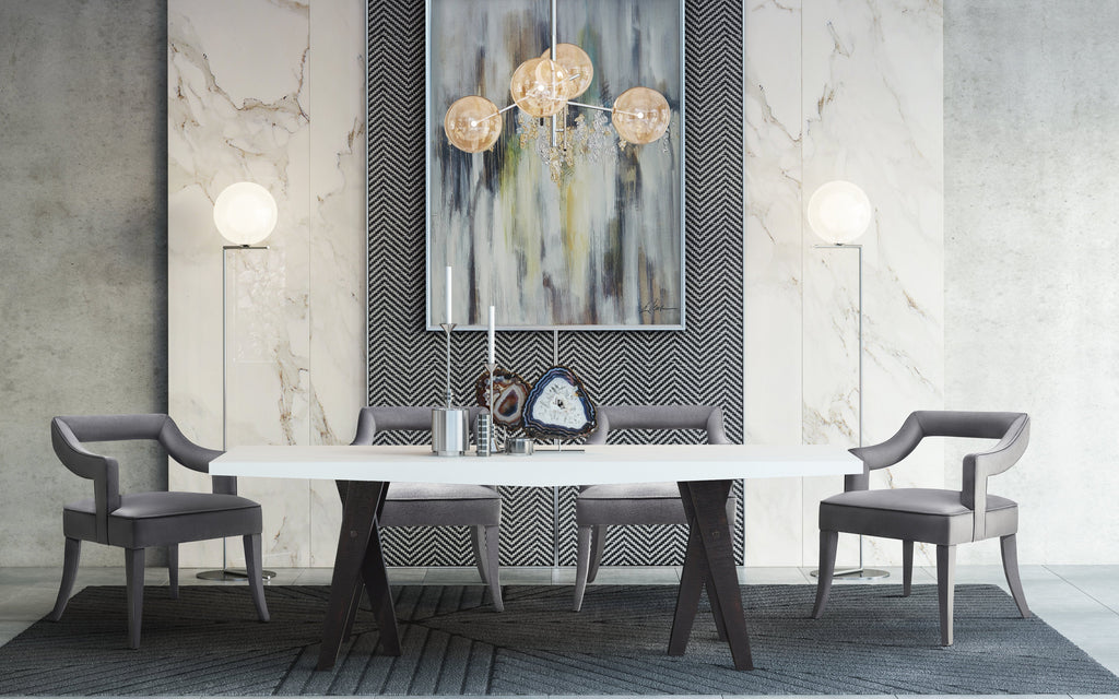 Tiffany Performance Velvet Dining Chair