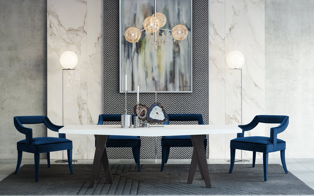 Tiffany Performance Velvet Dining Chair