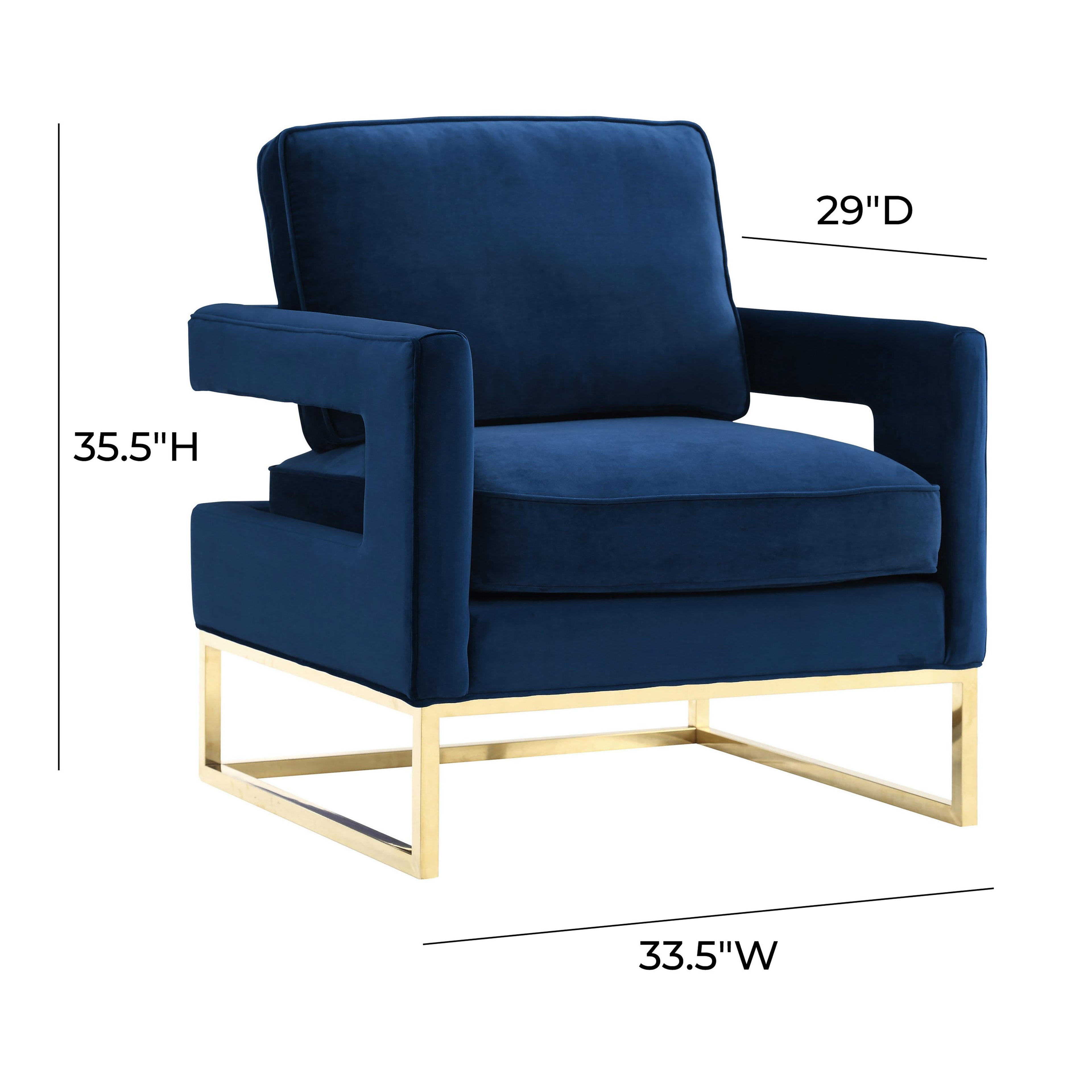Avery Performance Velvet Accent Chair