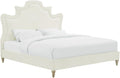 Serenity Cream Performance Velvet Bed