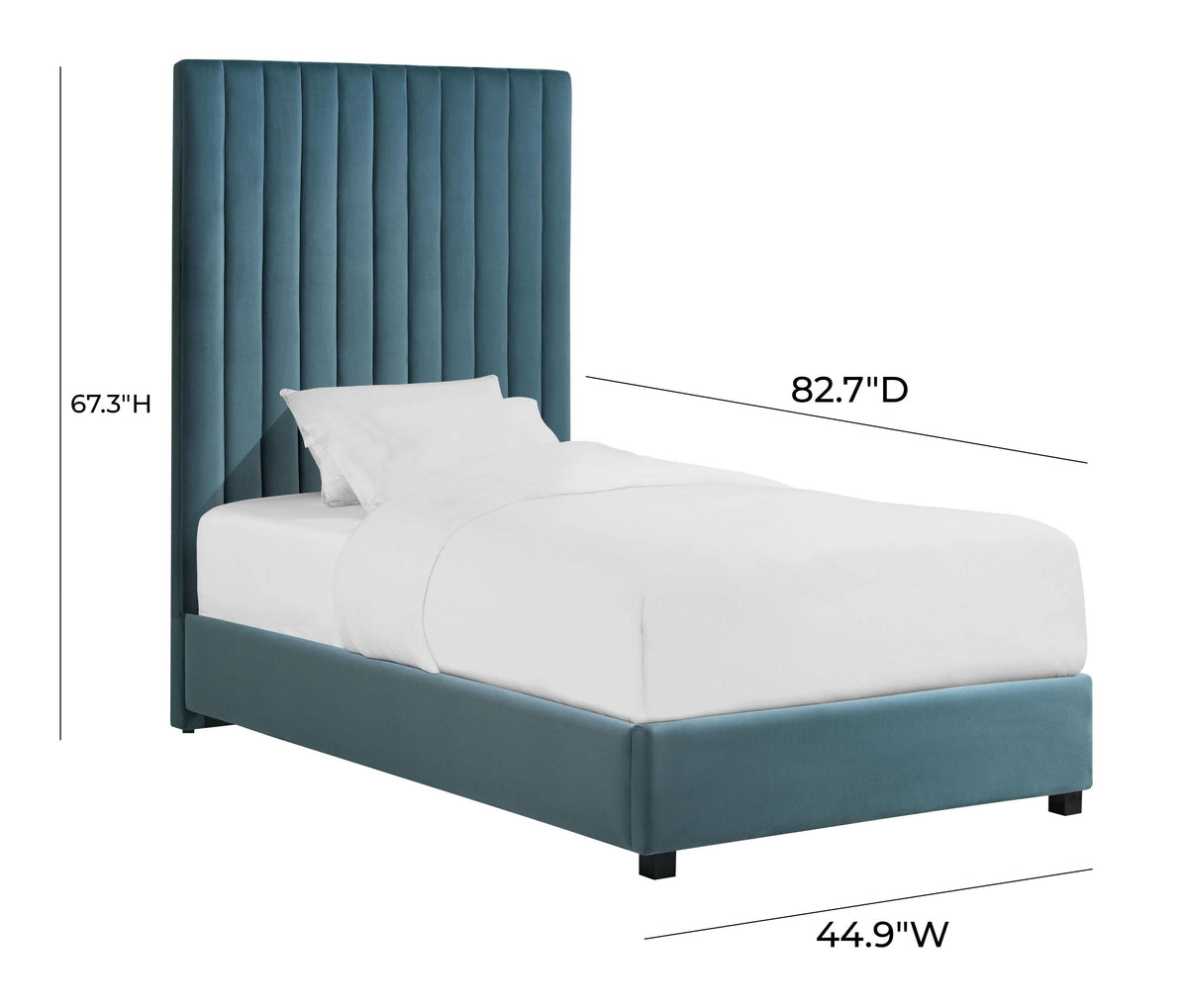 Arabelle Performance Velvet Bed