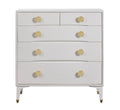 Divine 38" White 5-Drawer Chest