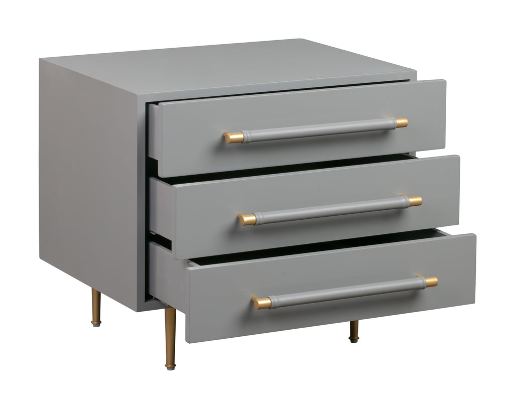 Trident 28" 3-Drawer Nightstand