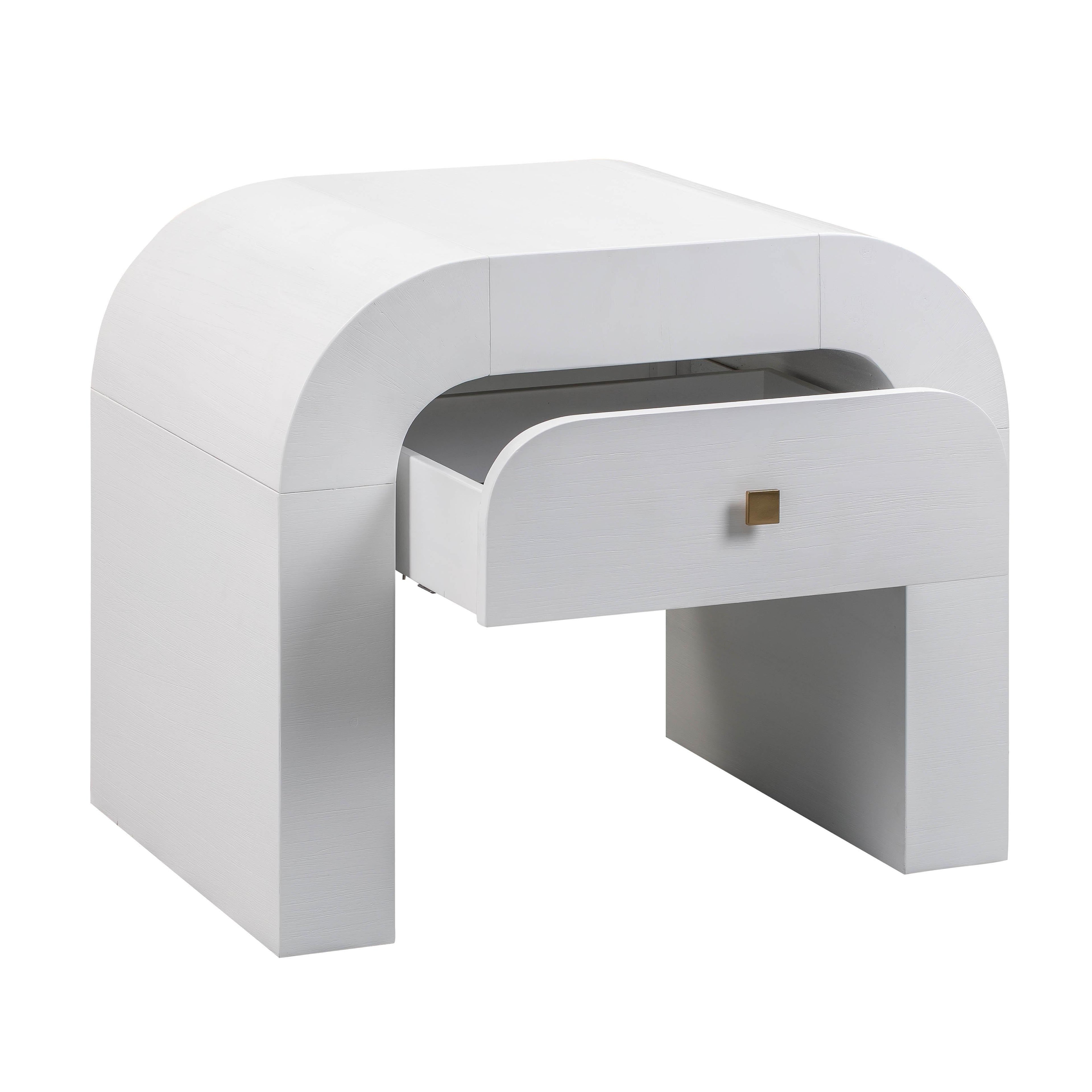 Hump 26" Arched Nightstand With Drawer