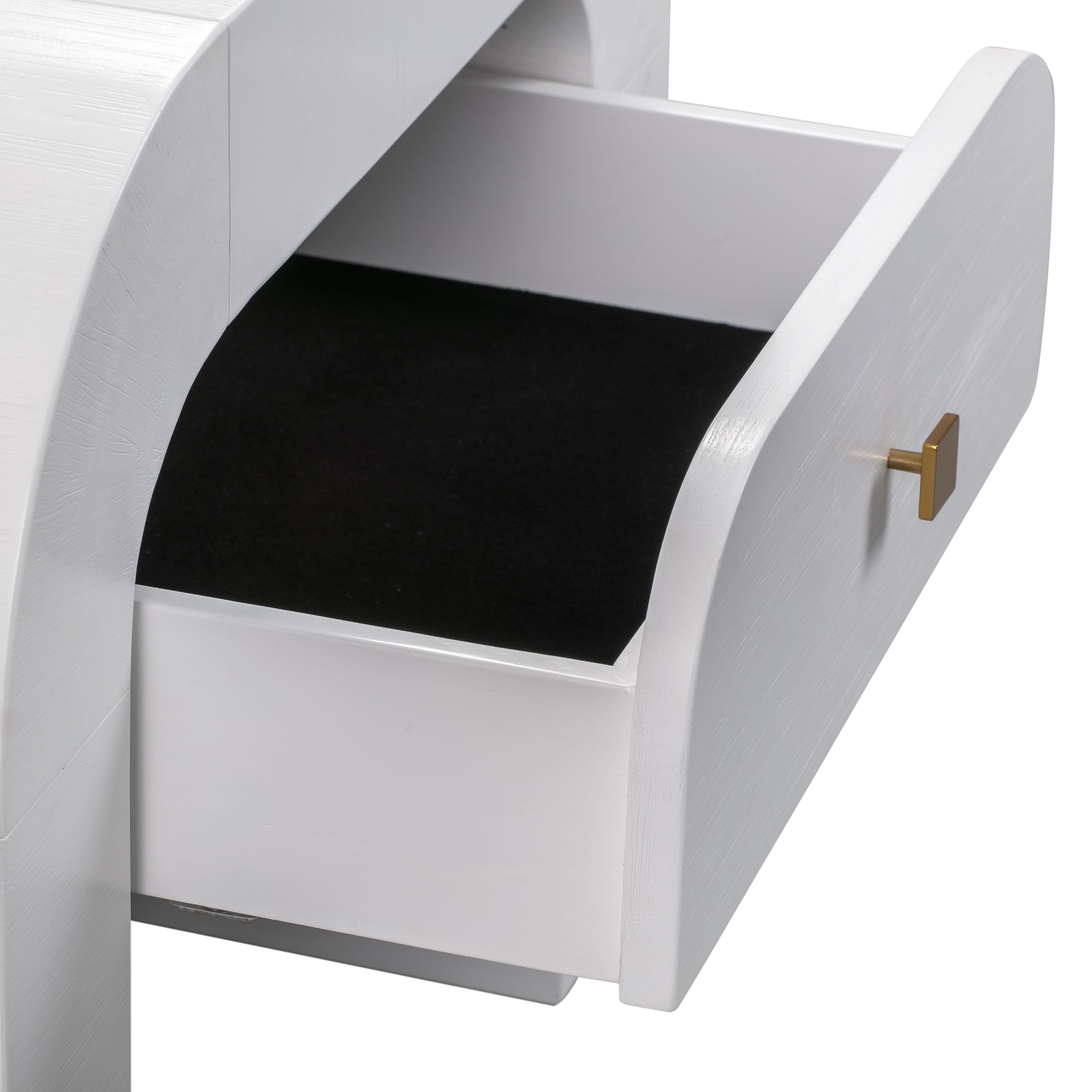 Hump 26" Arched Nightstand With Drawer