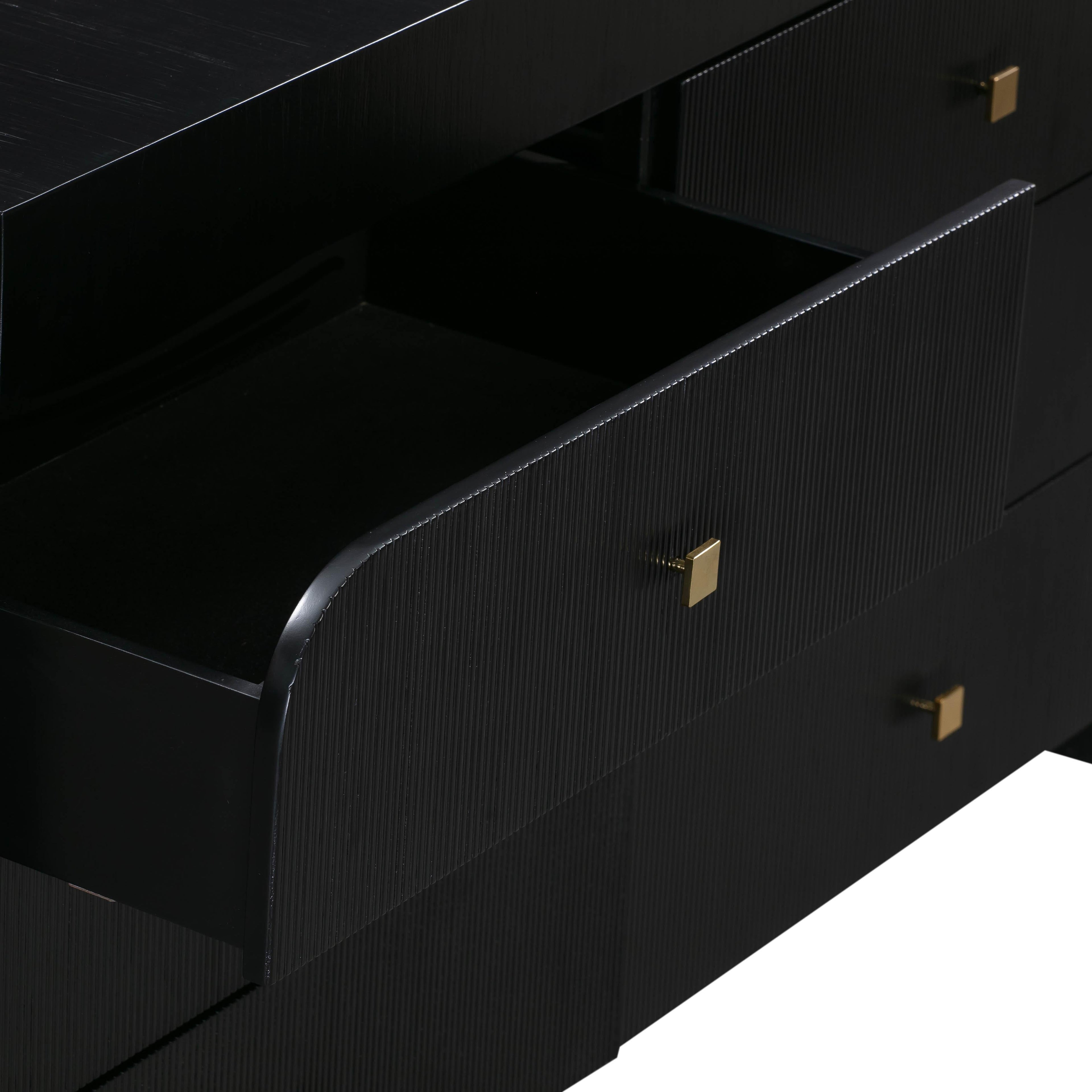 Hump 62" Arched 6-Drawer Dresser
