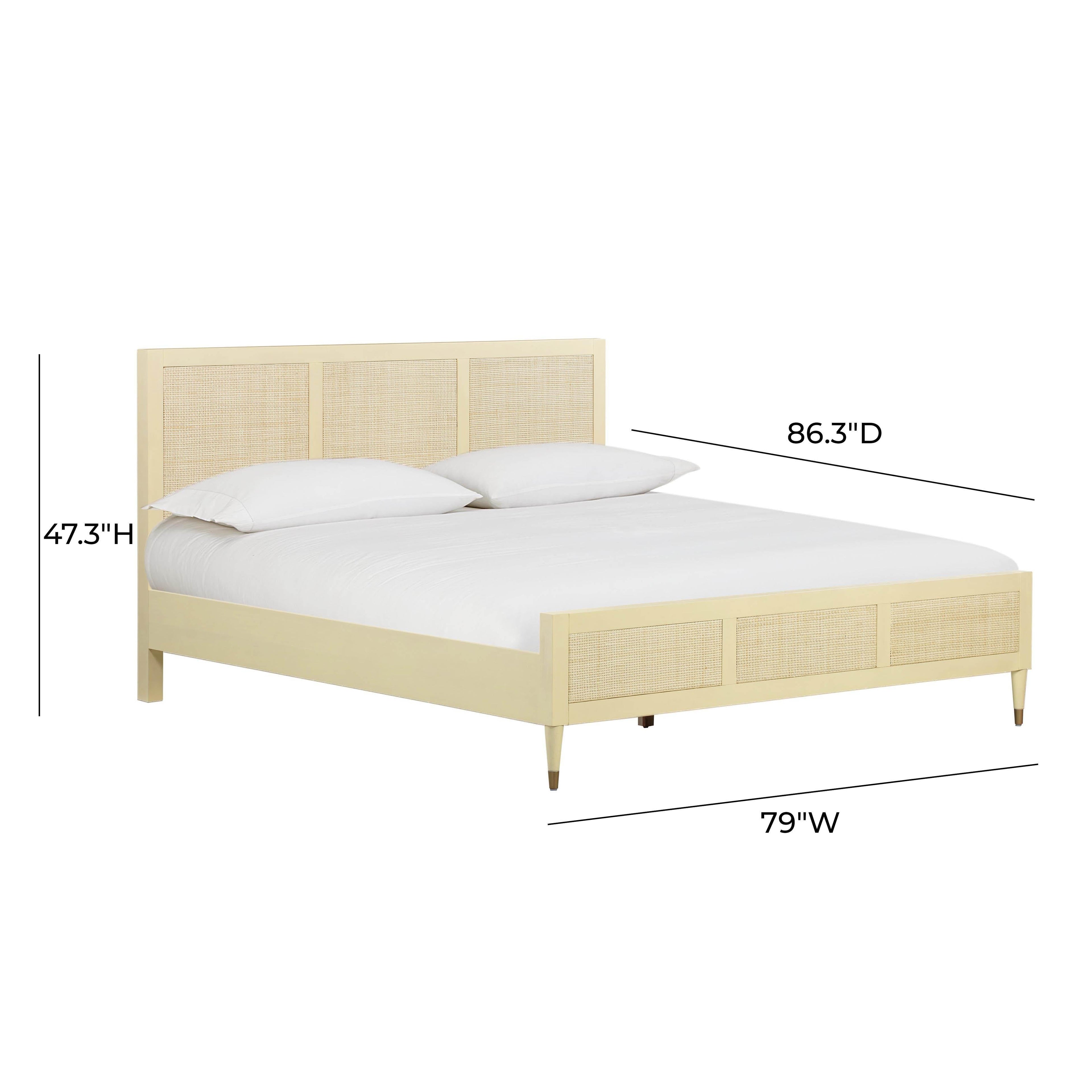 Sierra Wood &amp; Rattan Bed