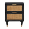 Sierra 22" Cane 2-Drawer Nightstand