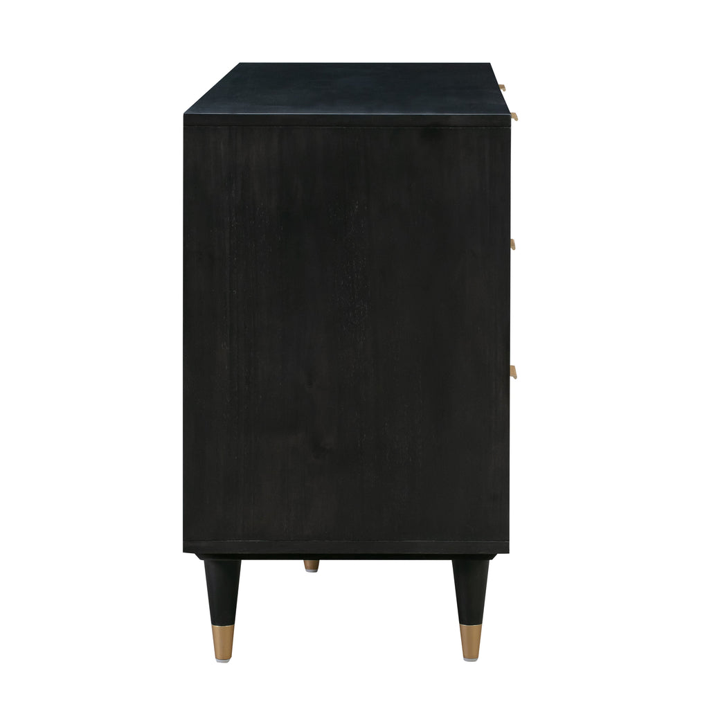 Sierra 60" Cane 6-Drawer Dresser