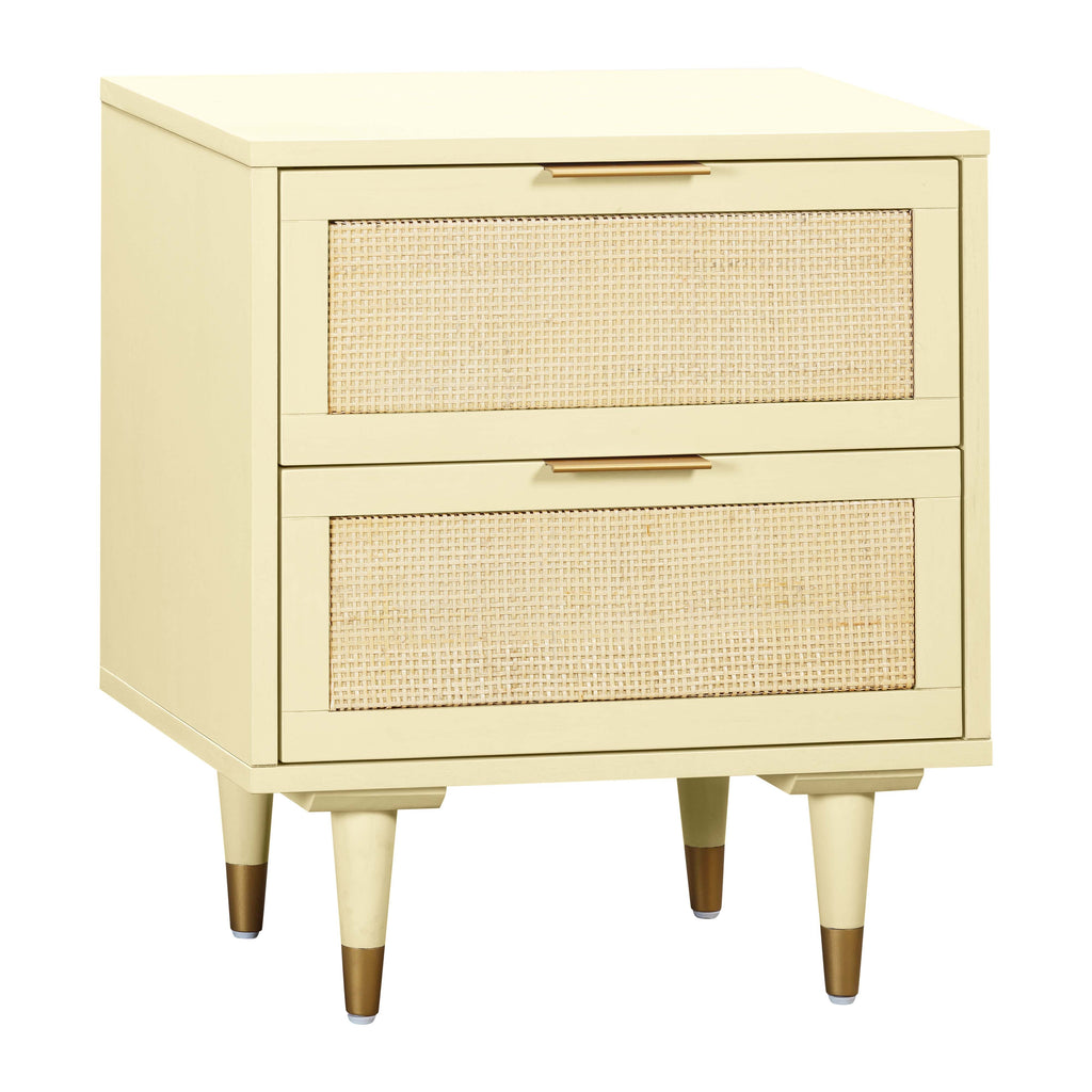 Sierra 22" Cane 2-Drawer Nightstand