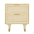 Sierra 22" Cane 2-Drawer Nightstand