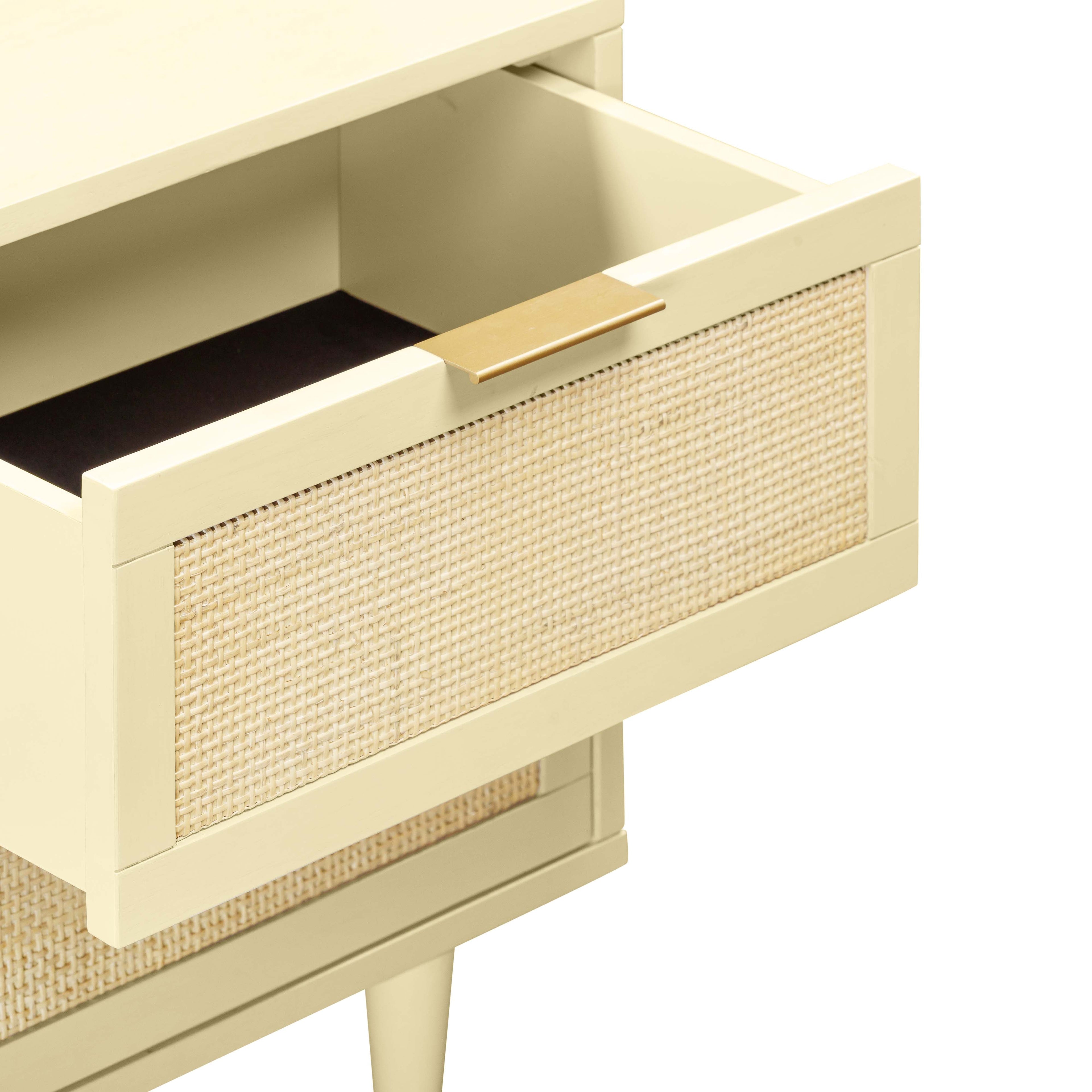 Sierra 22" Cane 2-Drawer Nightstand