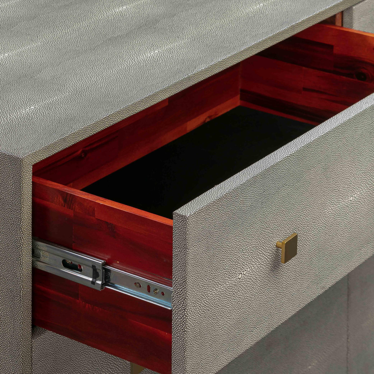 Pesce 57" Faux Shagreen 6-Drawer Dresser