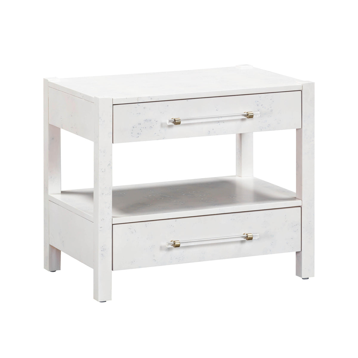 Brandyss 26" Burl 2-Drawer Nightstand