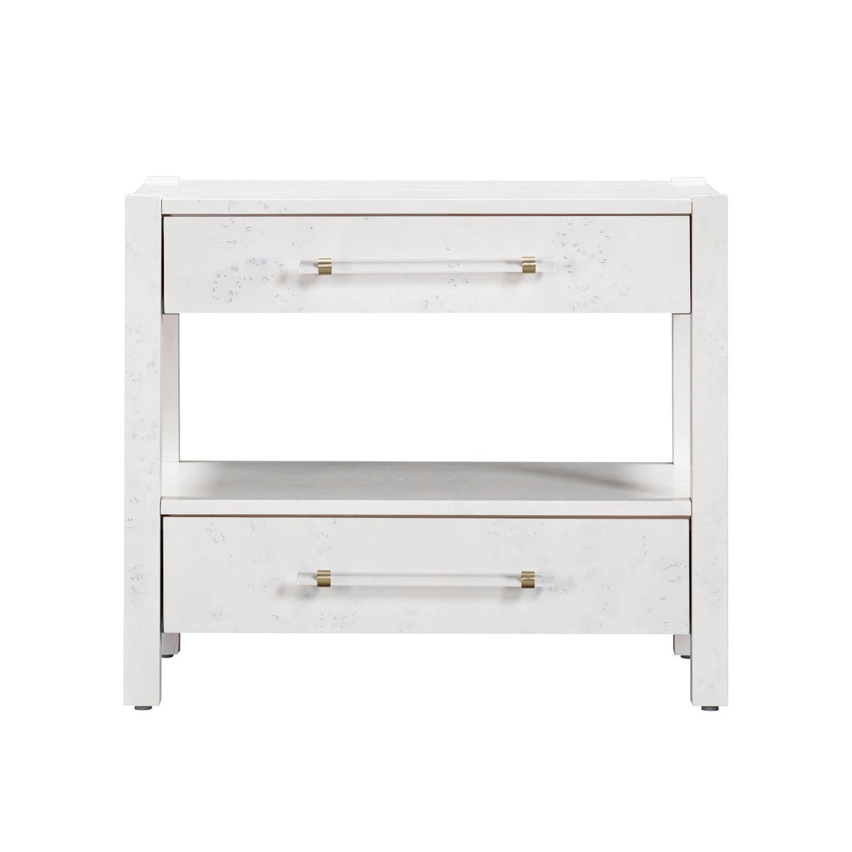 Brandyss 26" Burl 2-Drawer Nightstand