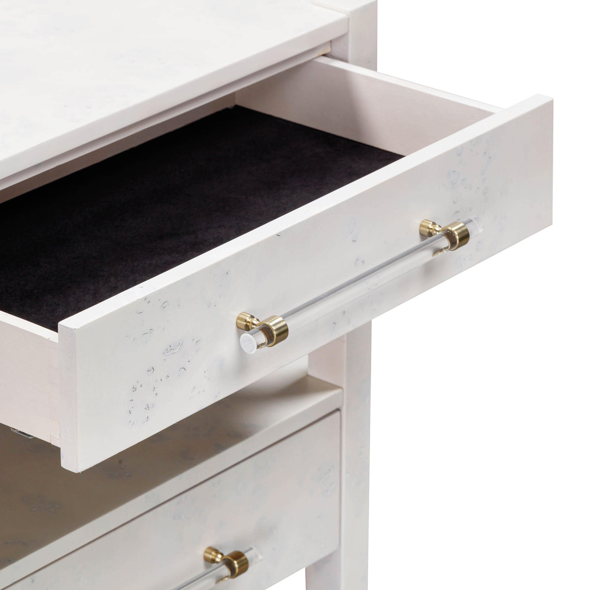Brandyss 26" Burl 2-Drawer Nightstand