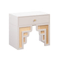 Suzie 26" Rattan Nightstand With Drawer
