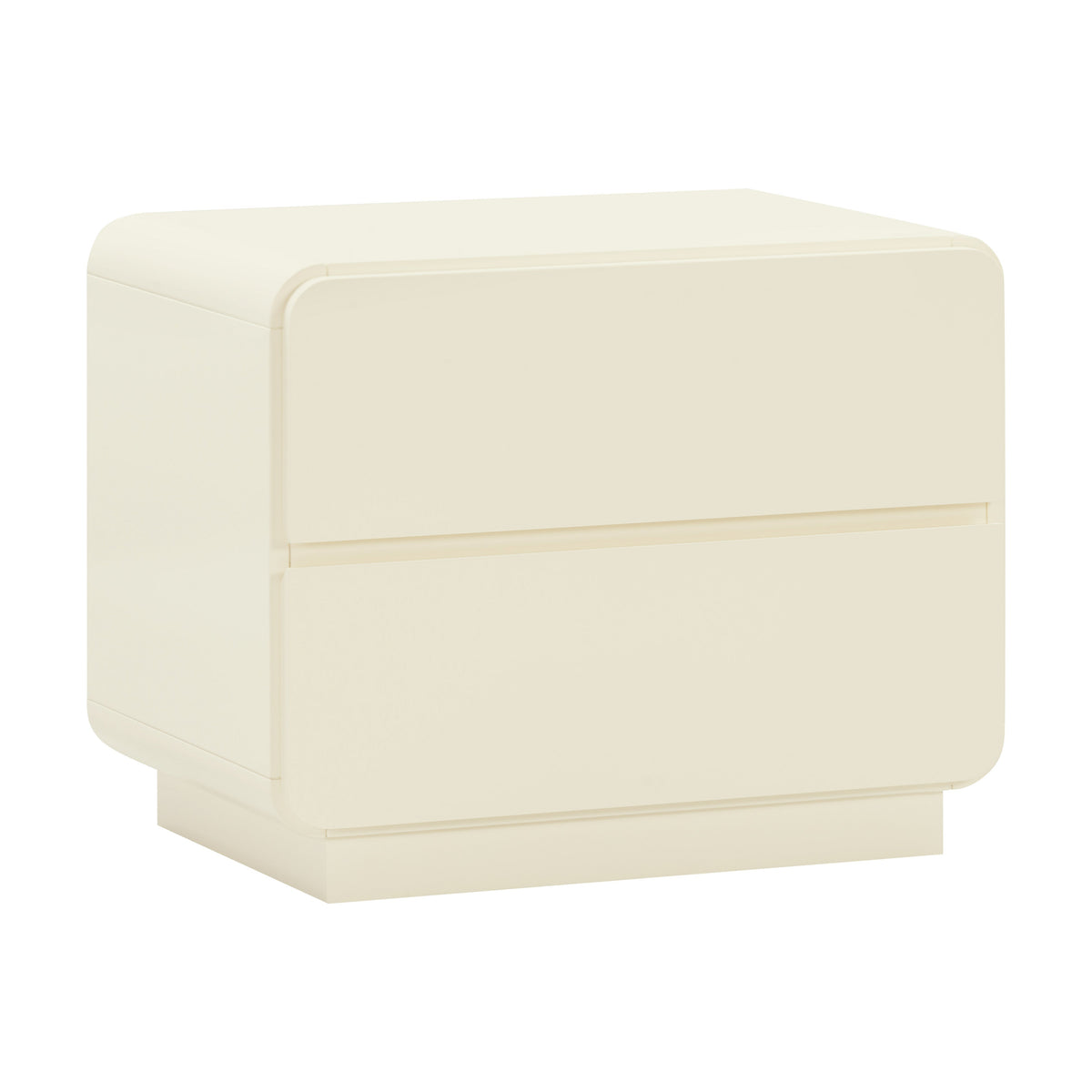 Sagura 28" 2-Drawer Nightstand — Cream null