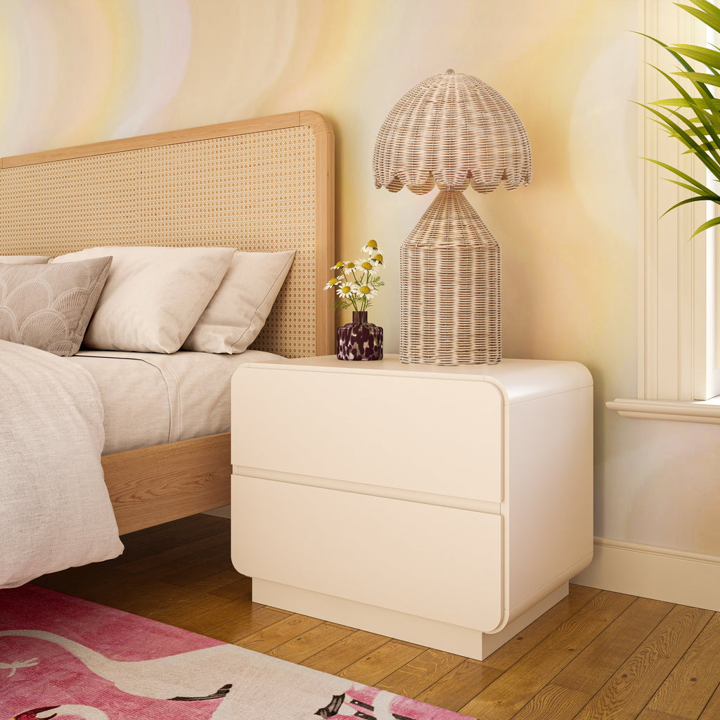 Sagura 28" 2-Drawer Nightstand
