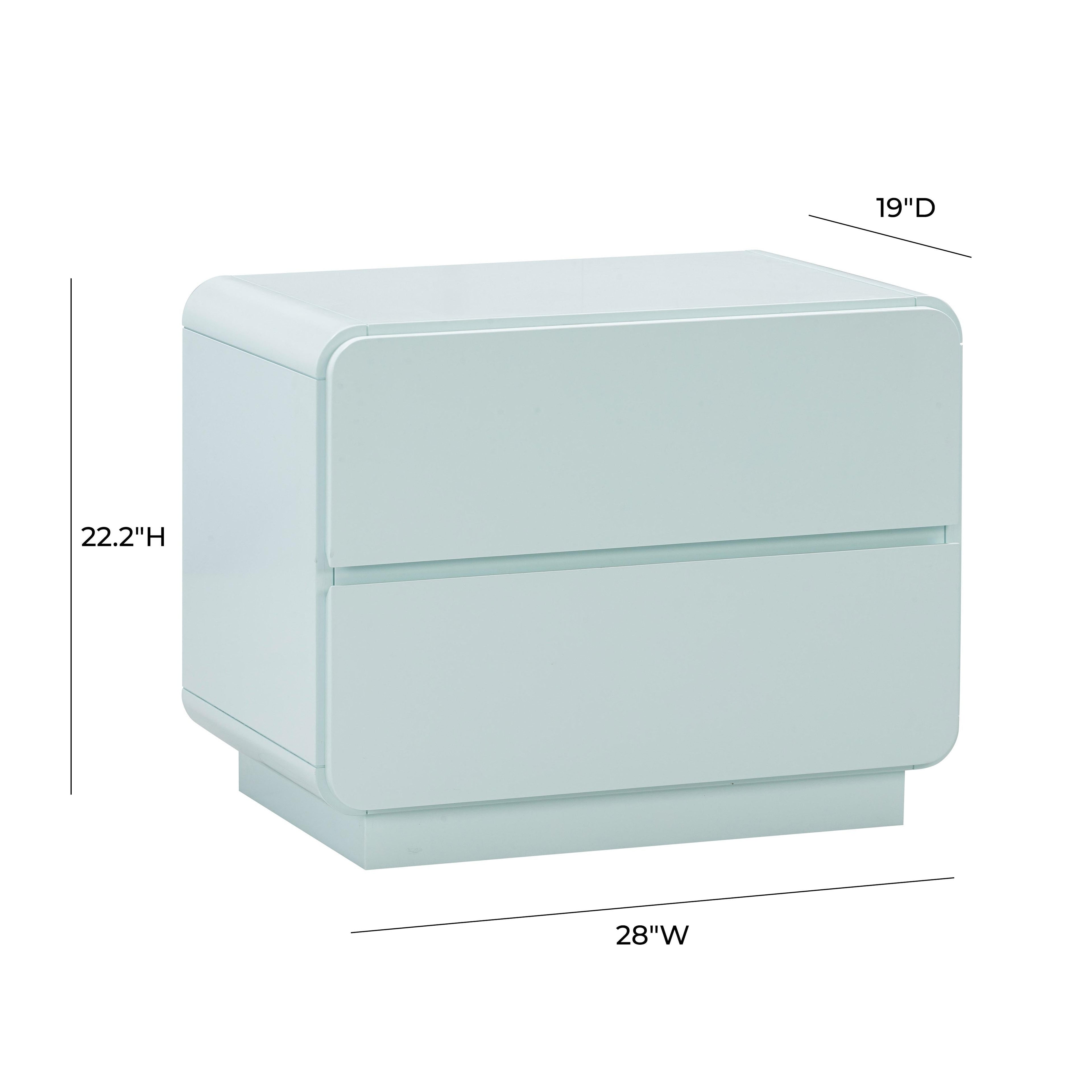 Sagura 28" 2-Drawer Nightstand