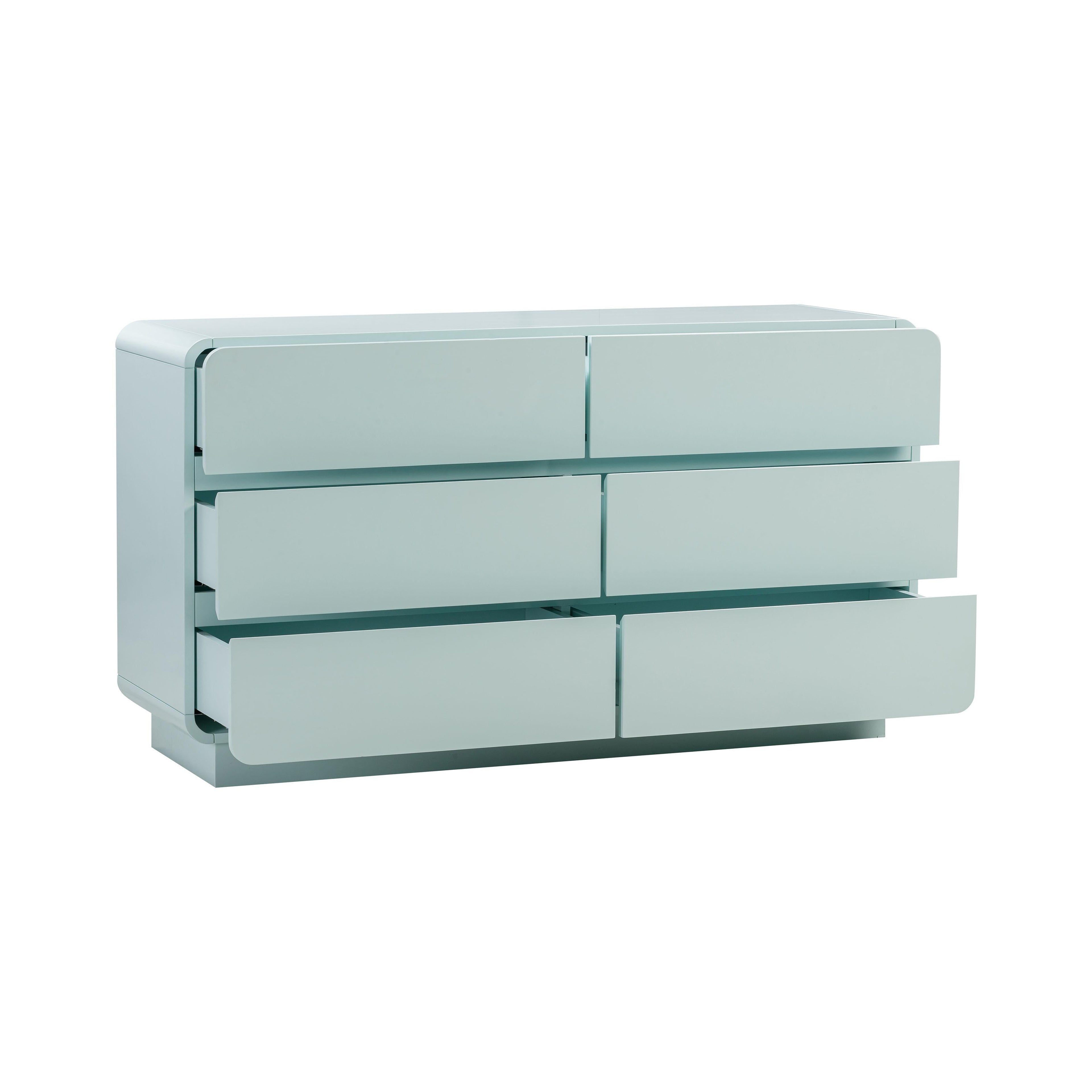 Sagura 56" 6-Drawer Dresser