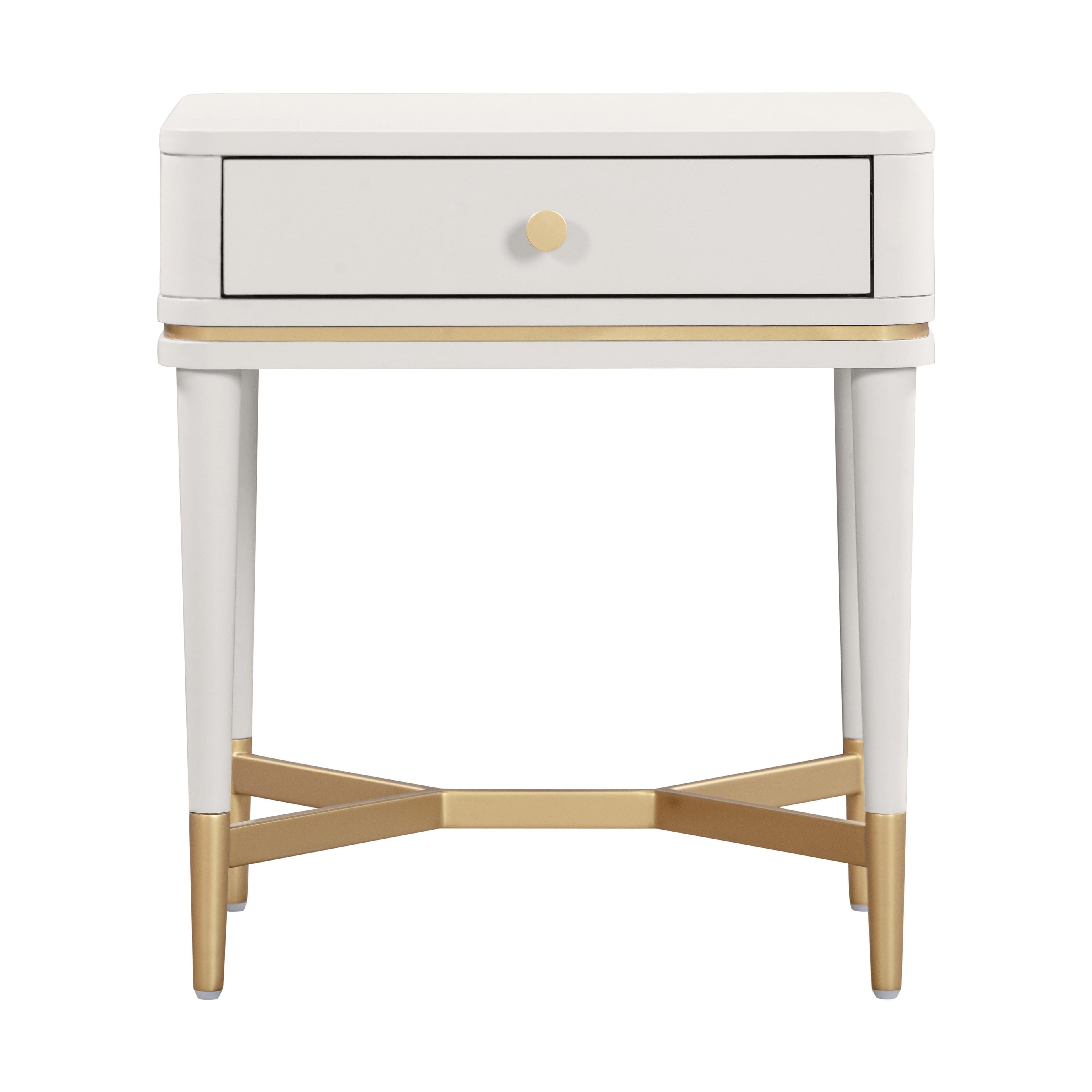 Julieta 19" Acacia Wood Nightstand With Drawer