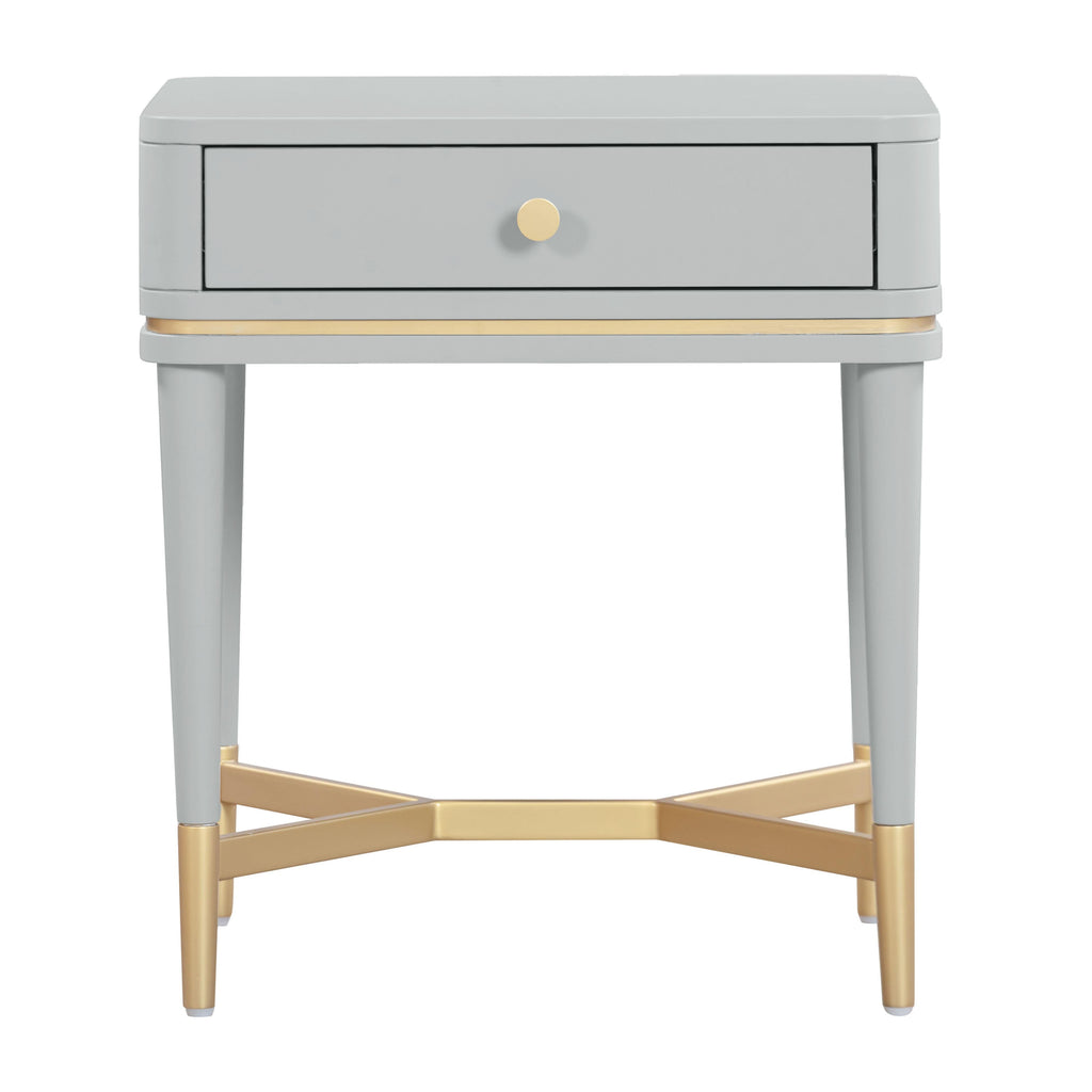 Julieta 19" Acacia Wood Nightstand With Drawer
