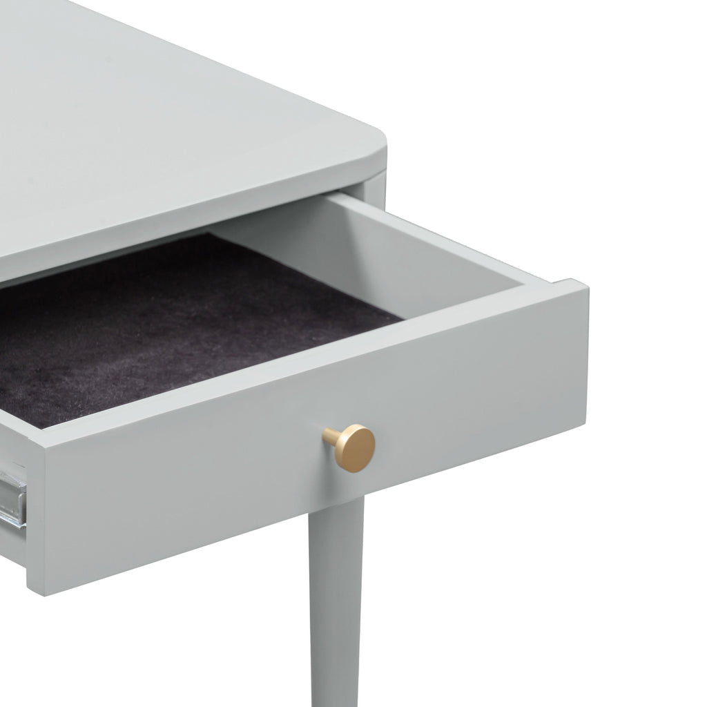 Julieta 19" Acacia Wood Nightstand With Drawer