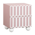 Tori 23" Motif 2-Drawer Nightstand — Mauve null