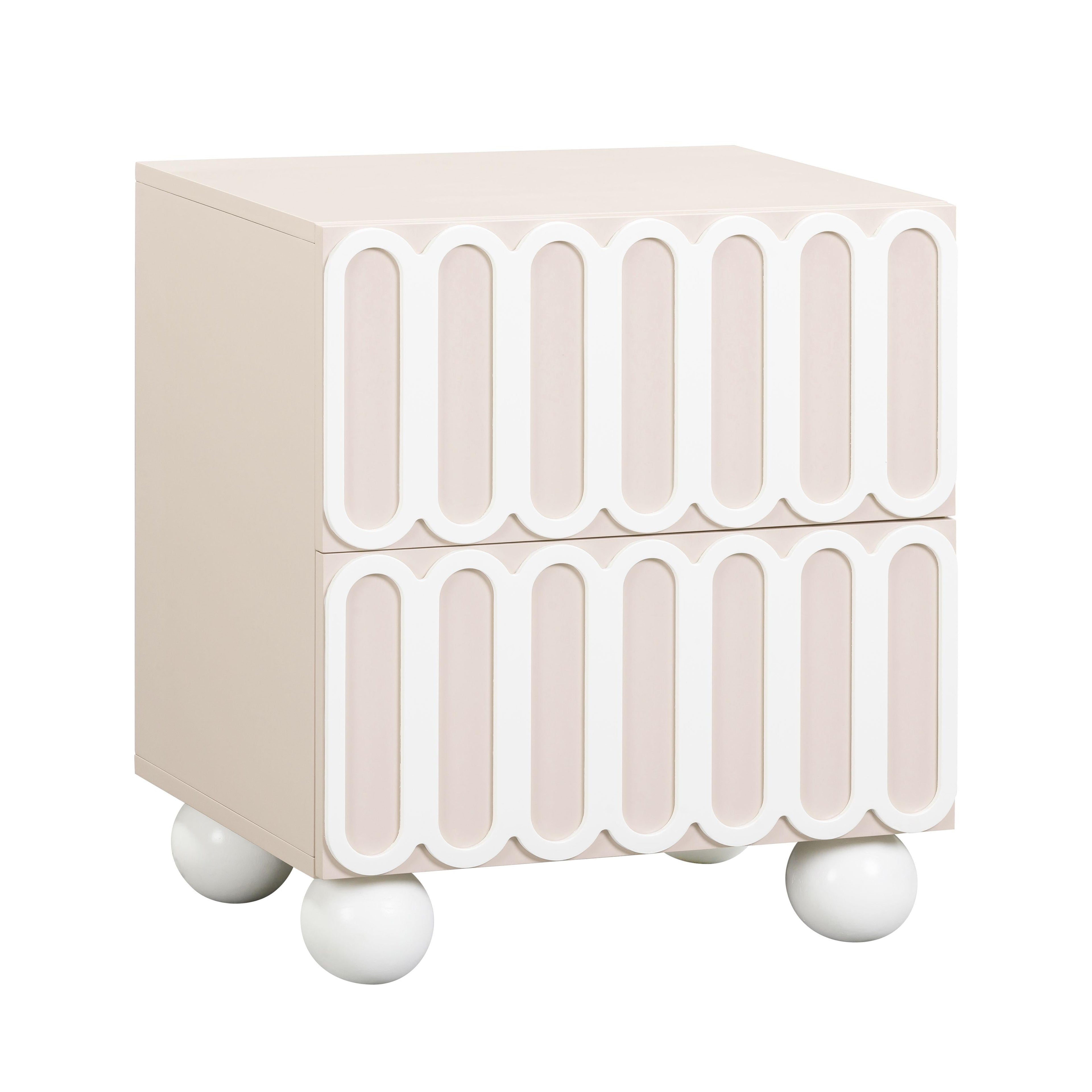Tori 23" Motif 2-Drawer Nightstand