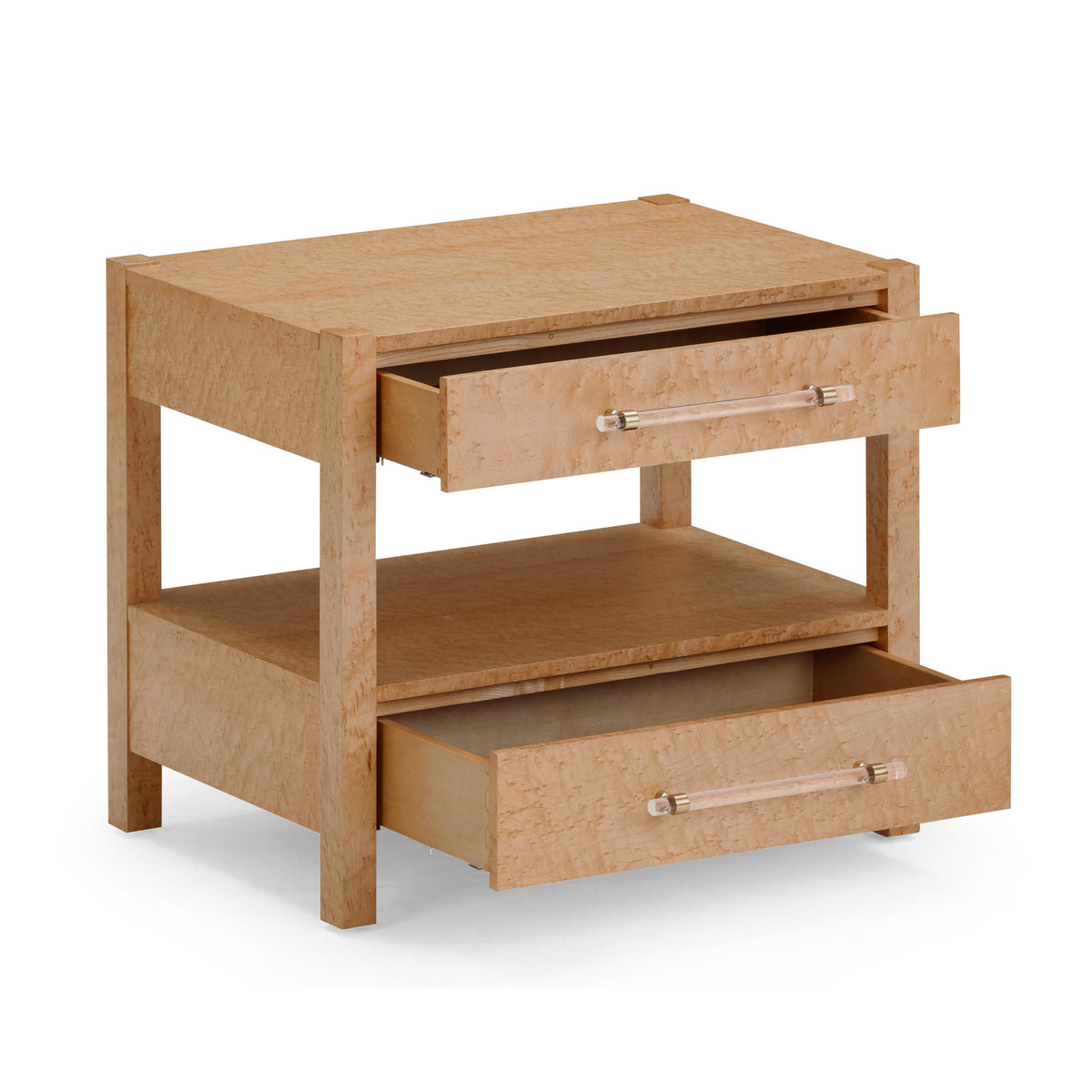 Brandyss 26" Burl 2-Drawer Nightstand