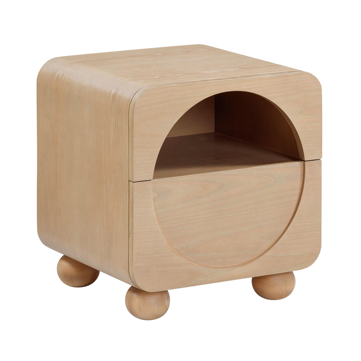 Moonrise 20" Natural Ash Nightstand With Drawer