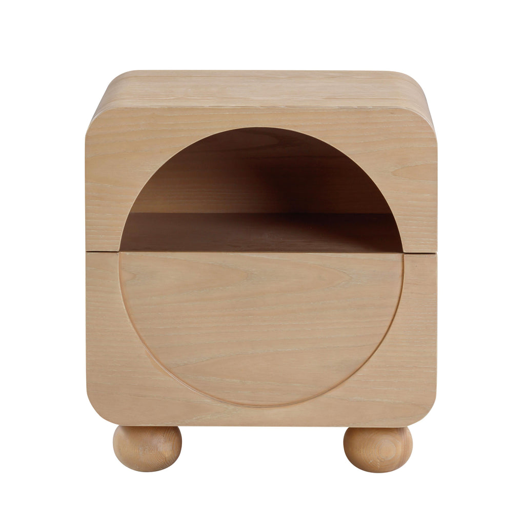 Moonrise 20" Natural Ash Nightstand With Drawer